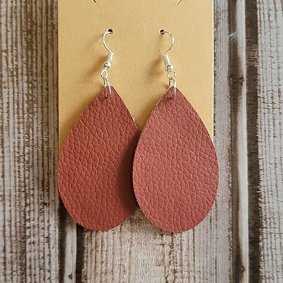 Handmade Faux Leather Earrings Bundle - Picture 11 of 14